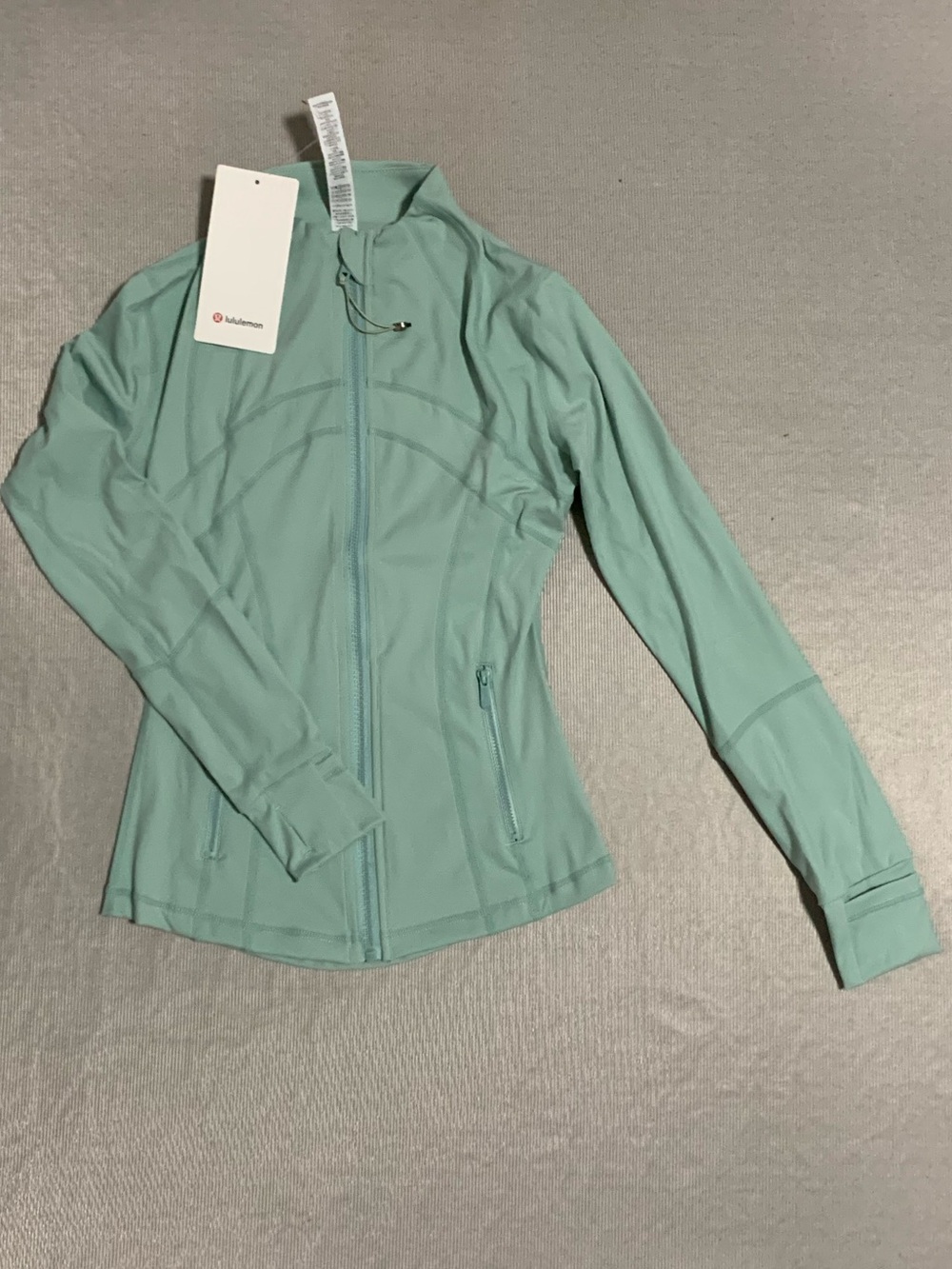 lululemon athletica Seafoam Mint Full-Zip Athletic Jacket - Picture 4 of 6